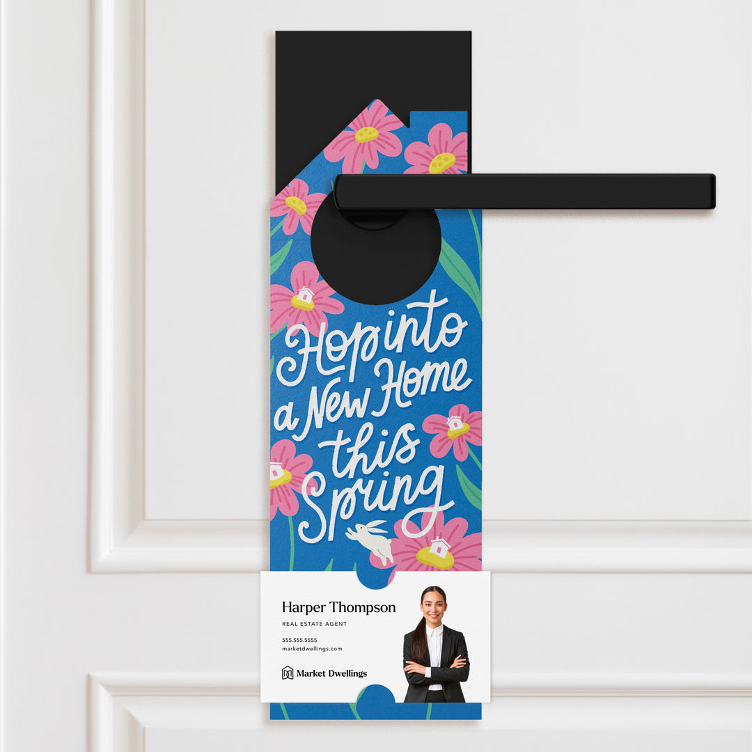 Hop Into A New Home This Spring! Door Hangers Holiday Door Hanger Market Dwellings