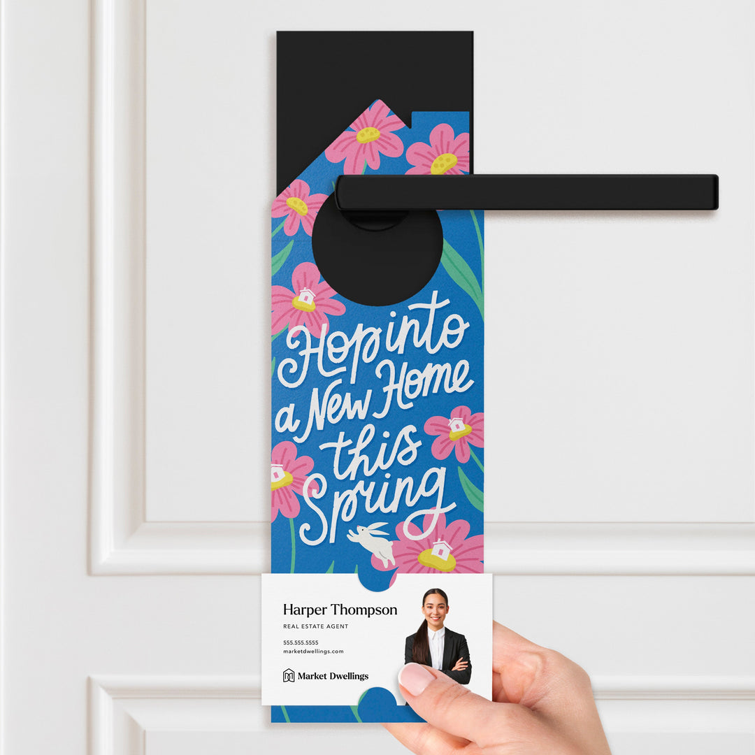 Hop Into A New Home This Spring! Door Hangers Holiday Door Hanger Market Dwellings