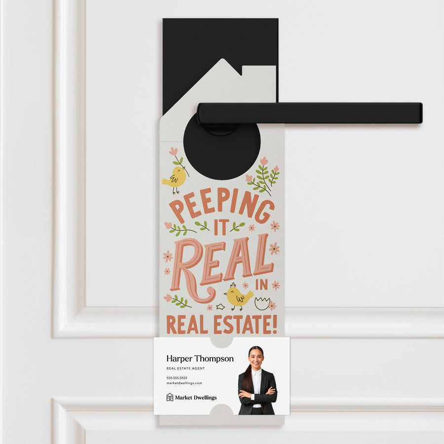 Peeping It Real In Real Estate! Door Hangers Holiday Door Hanger Market Dwellings