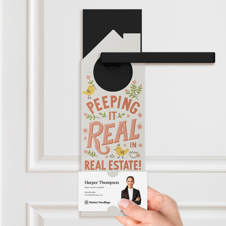 Peeping It Real In Real Estate! Door Hangers Holiday Door Hanger Market Dwellings