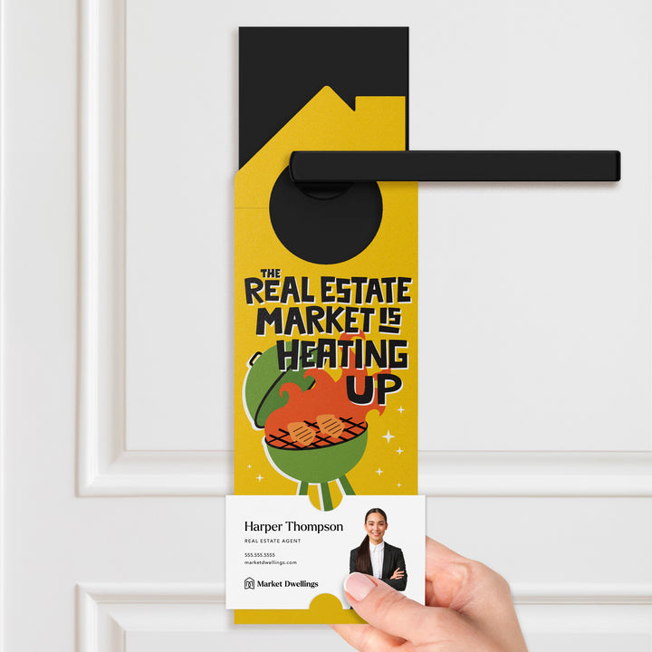 The Real Estate Market Is Heating Up Door Hangers Season Door Hanger Market Dwellings