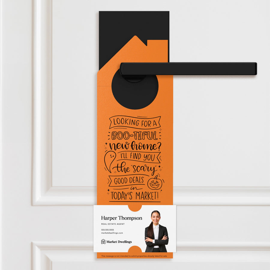 Looking For A BOO-tiful New Home? Door Hangers Holiday Door Hanger Market Dwellings CARROT