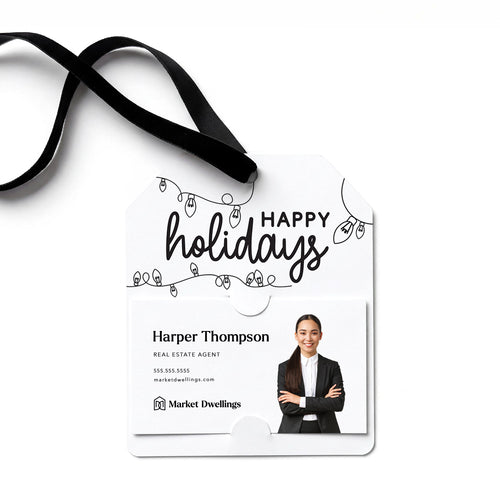 Happy Holidays | Gift Tags Gift Tag Market Dwellings WHITE 12