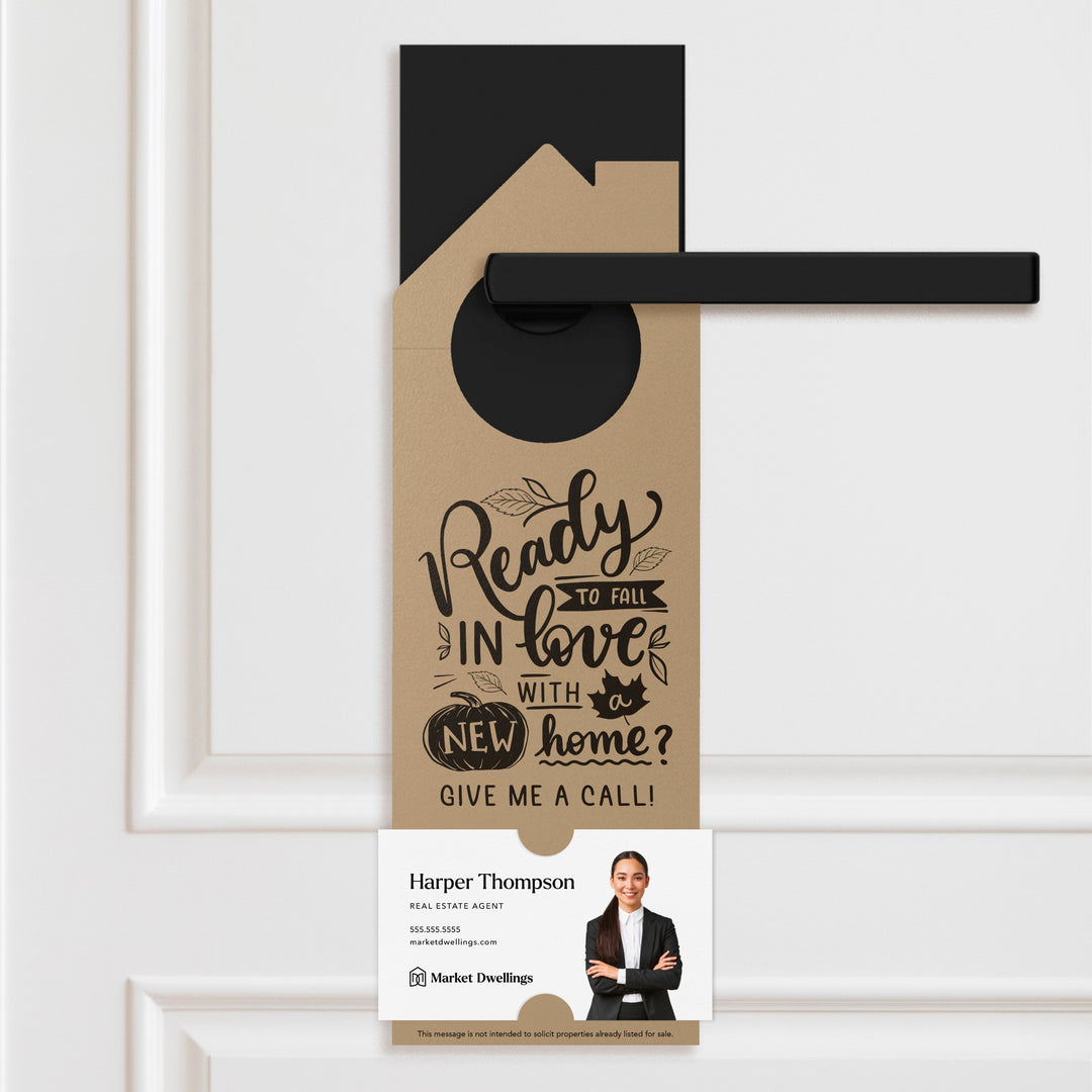 Ready to Fall in Love with a New Home Door Hangers Season Door Hanger Market Dwellings KRAFT