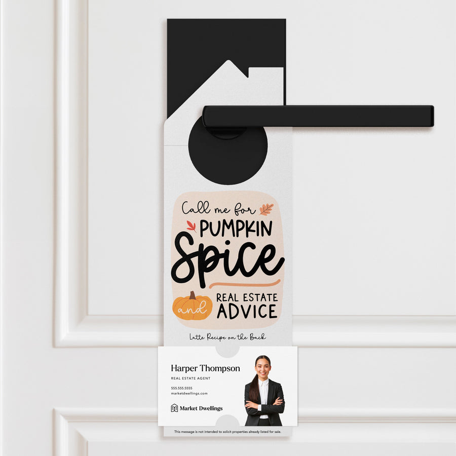 Pumpkin Spice Latte Recipe Door Hangers Season Door Hanger Market Dwellings