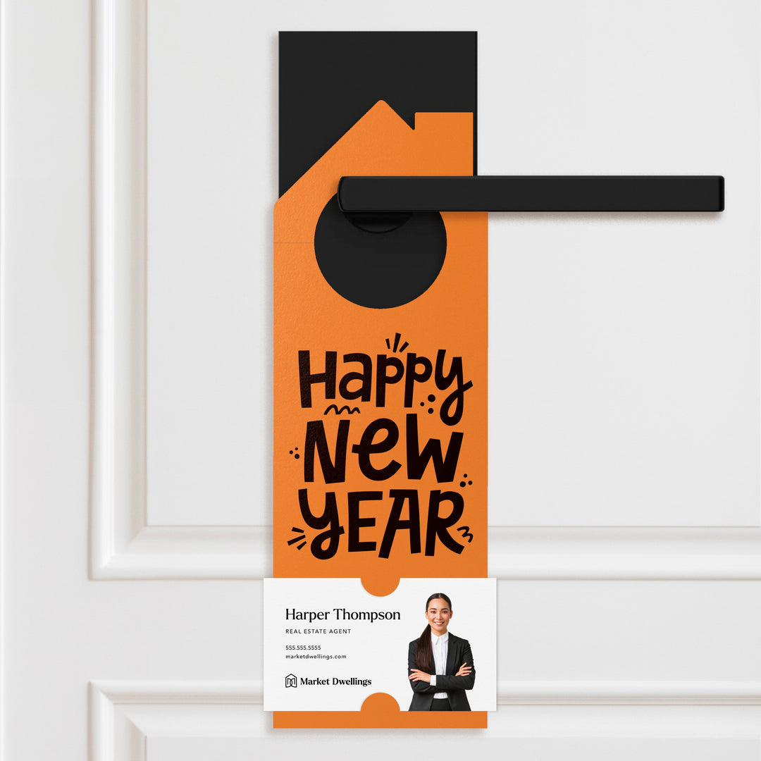 Happy New Year Door Hangers Holiday Door Hanger Market Dwellings CARROT