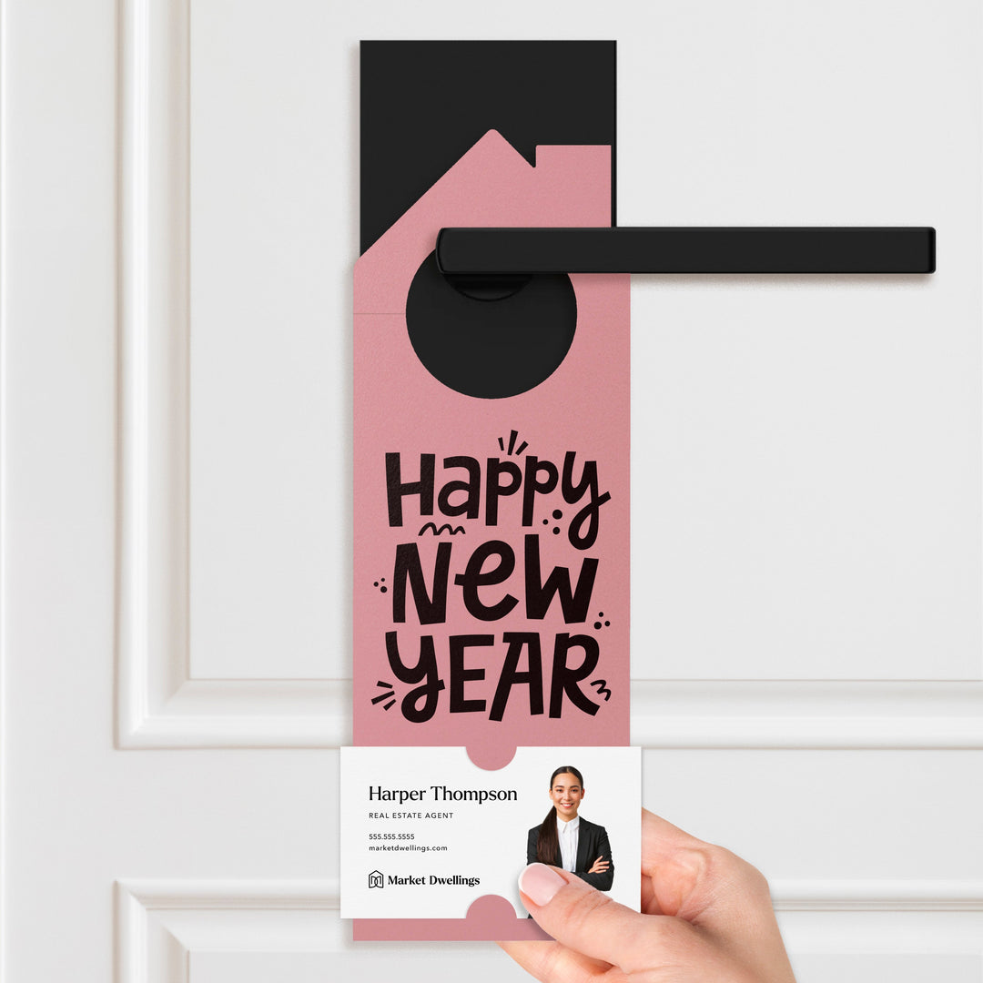 Happy New Year Door Hangers Holiday Door Hanger Market Dwellings