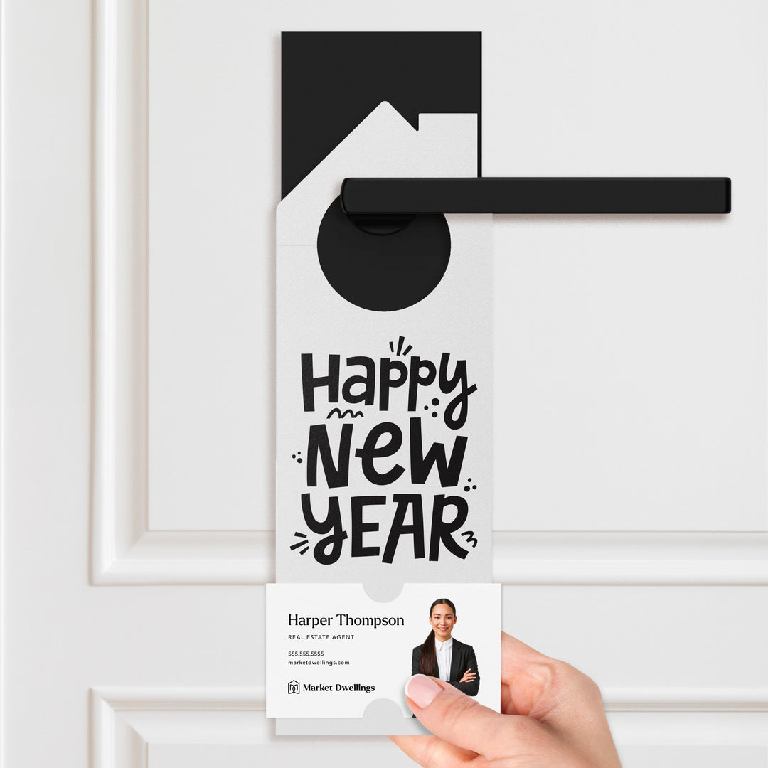 Happy New Year Door Hangers Holiday Door Hanger Market Dwellings