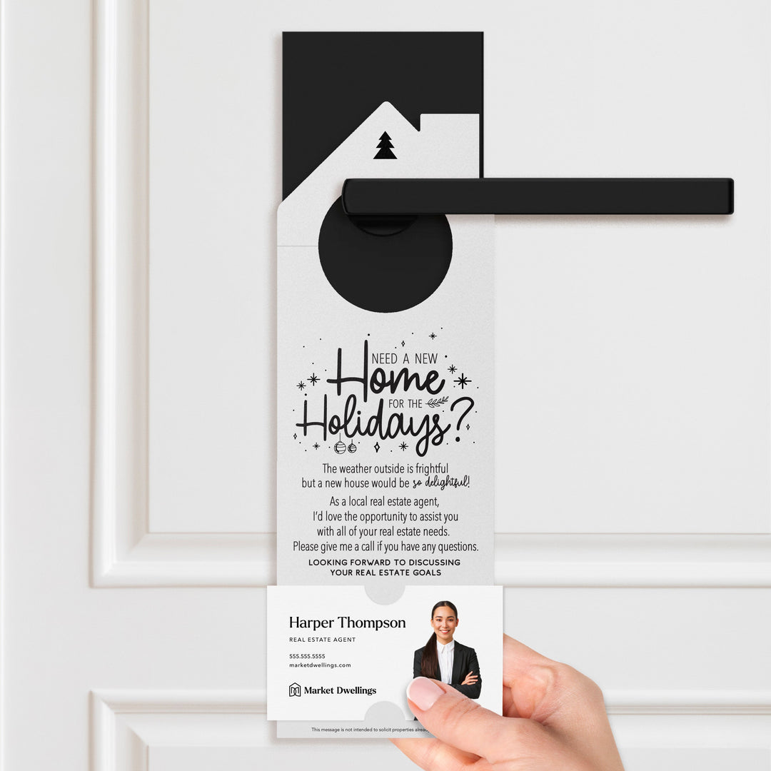 Need a New Home for the Holidays Door Hangers Holiday Door Hanger Market Dwellings