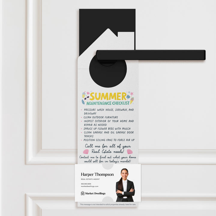 Summer Maintenance Checklist Door Hangers Season Door Hanger Market Dwellings