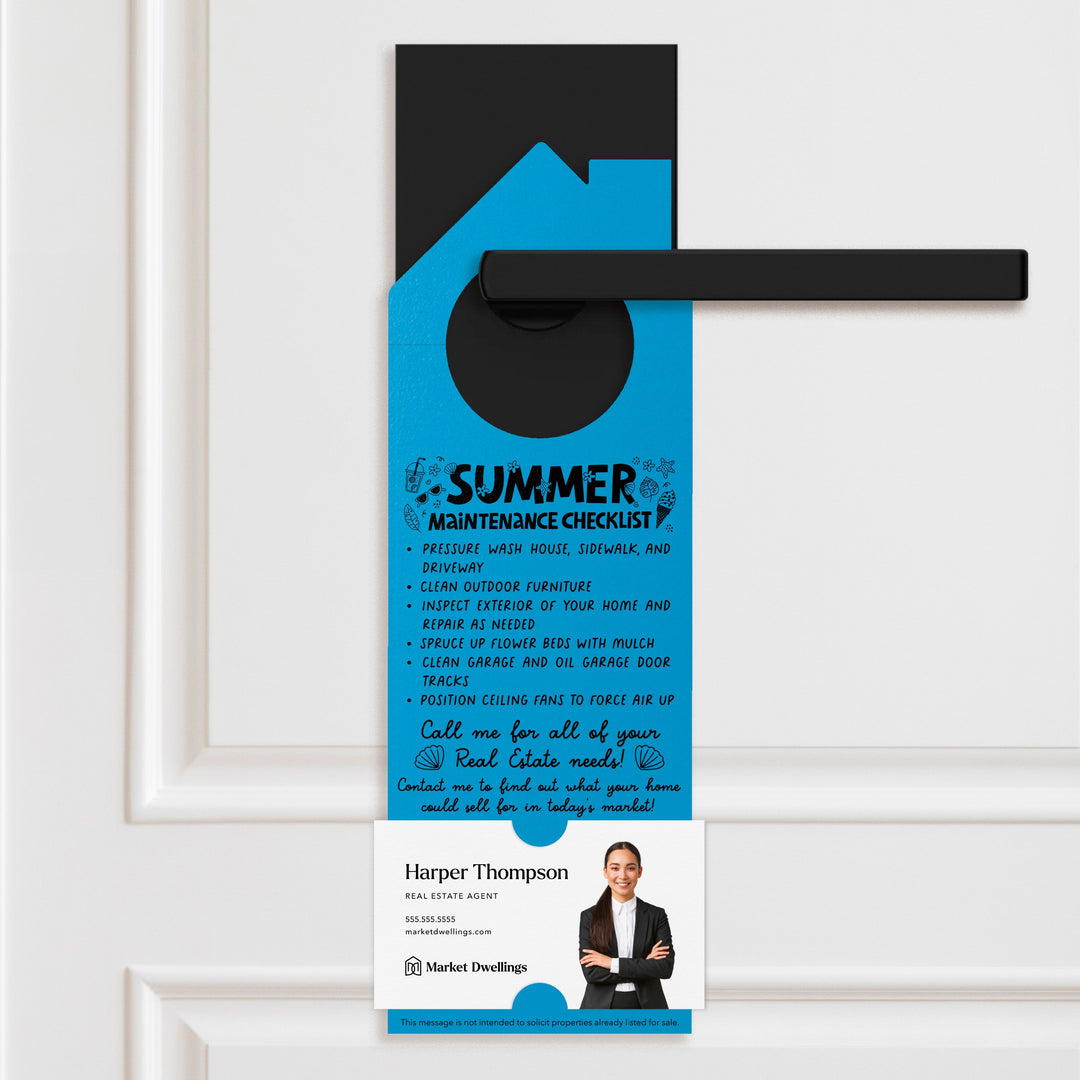 Summer Real Estate Maintenance Checklist Door Hangers Season Door Hanger Market Dwellings ARCTIC