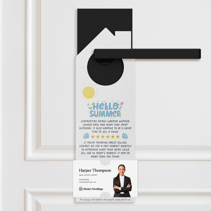 Hello Summer Door Hangers Season Door Hanger Market Dwellings