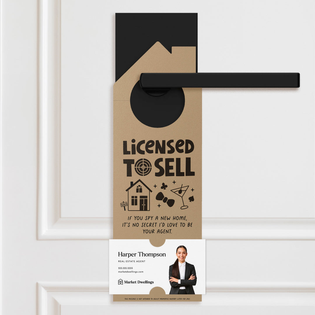Licensed to Sell Door Hangers Holiday Door Hanger Market Dwellings KRAFT