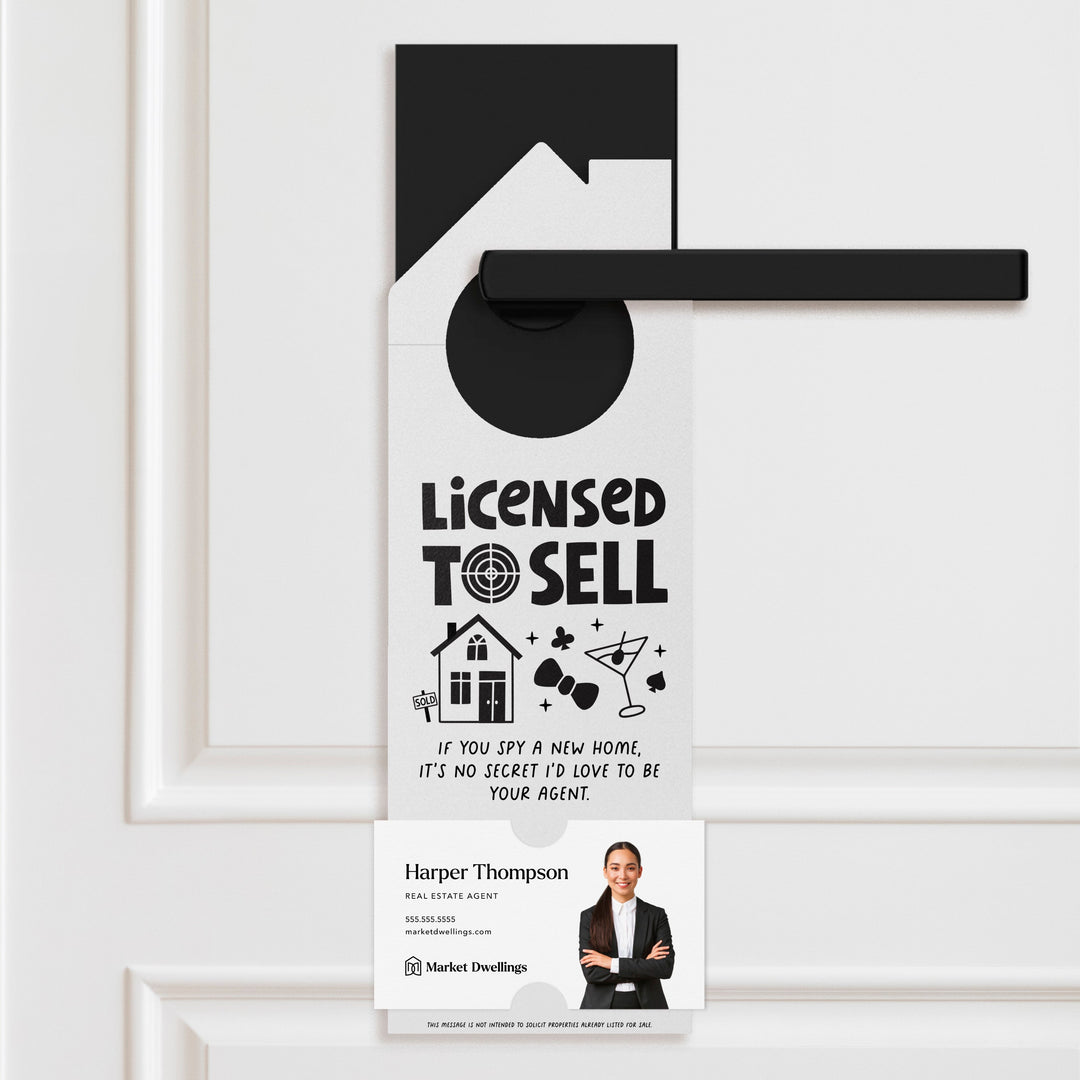 Licensed to Sell Door Hangers Holiday Door Hanger Market Dwellings WHITE