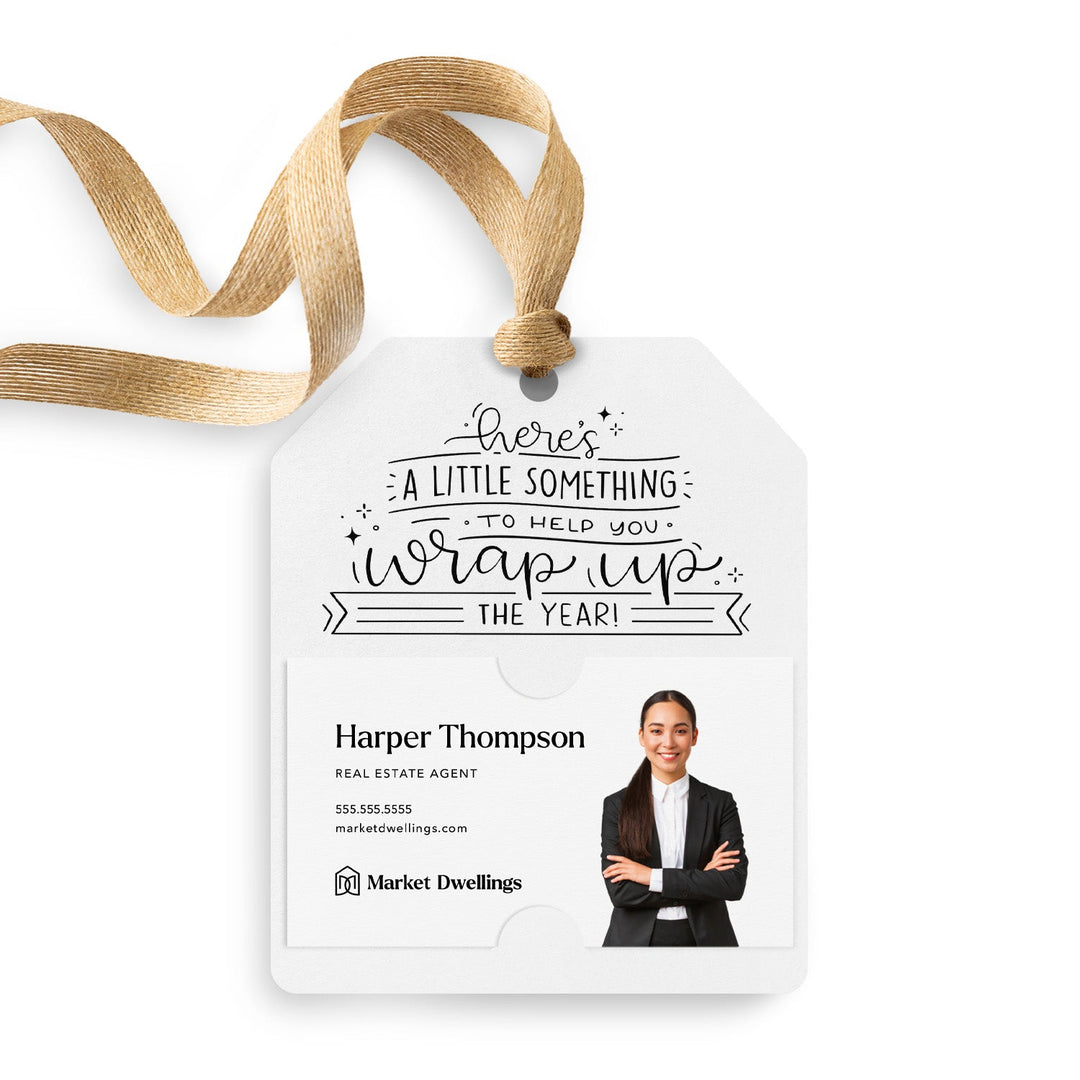 Here's A Little Something To Help You Wrap Up The Year | Gift Tags Gift Tag Market Dwellings WHITE