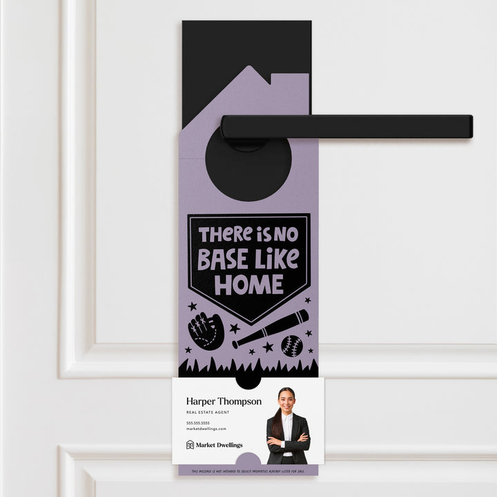 There Is No Base Like Home Door Hangers Season Door Hanger Market Dwellings LIGHT PURPLE