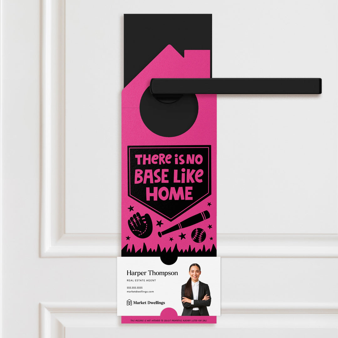There Is No Base Like Home Door Hangers Season Door Hanger Market Dwellings RAZZLE BERRY