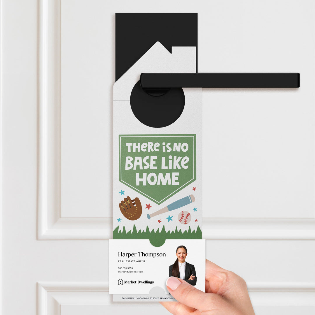 There Is No Base Like Home Door Hangers Season Door Hanger Market Dwellings