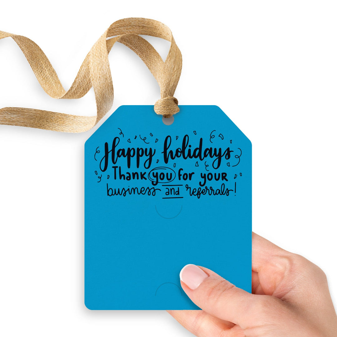 Happy Holidays Thank You For Your Business And Referrals | Gift Tags Gift Tag Market Dwellings