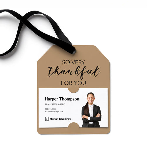 So Very Thankful For You | Gift Tags Gift Tag Market Dwellings KRAFT 12
