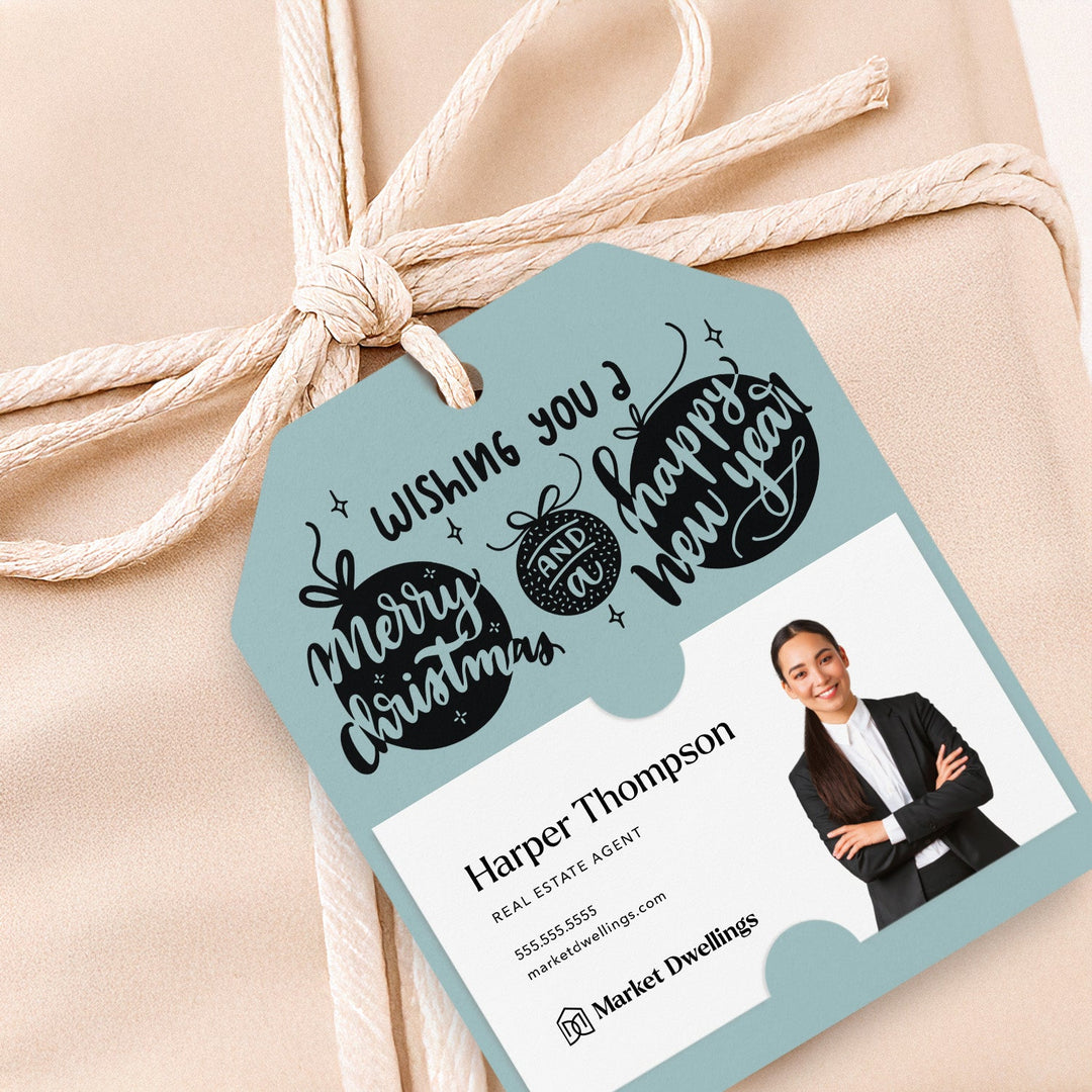 Wishing You a Merry Christmas and a Happy New Year | Gift Tags