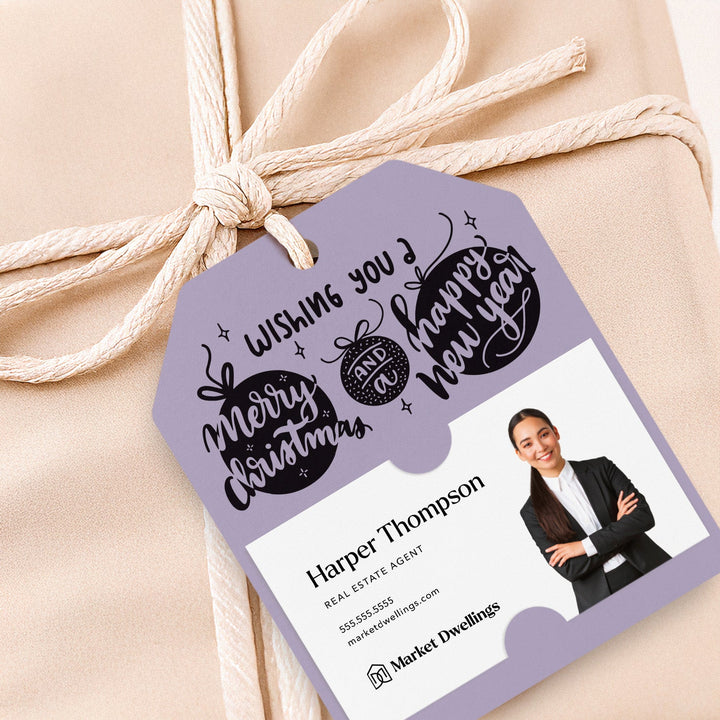 Wishing You a Merry Christmas and a Happy New Year | Gift Tags