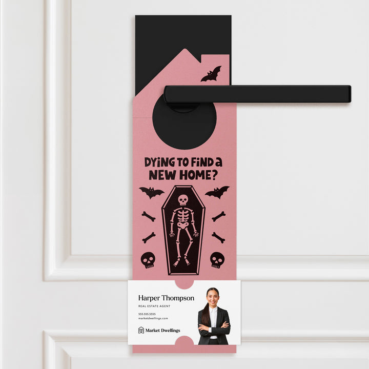 Dying To Find A New Home? Door Hangers Holiday Door Hanger Market Dwellings LIGHT PINK
