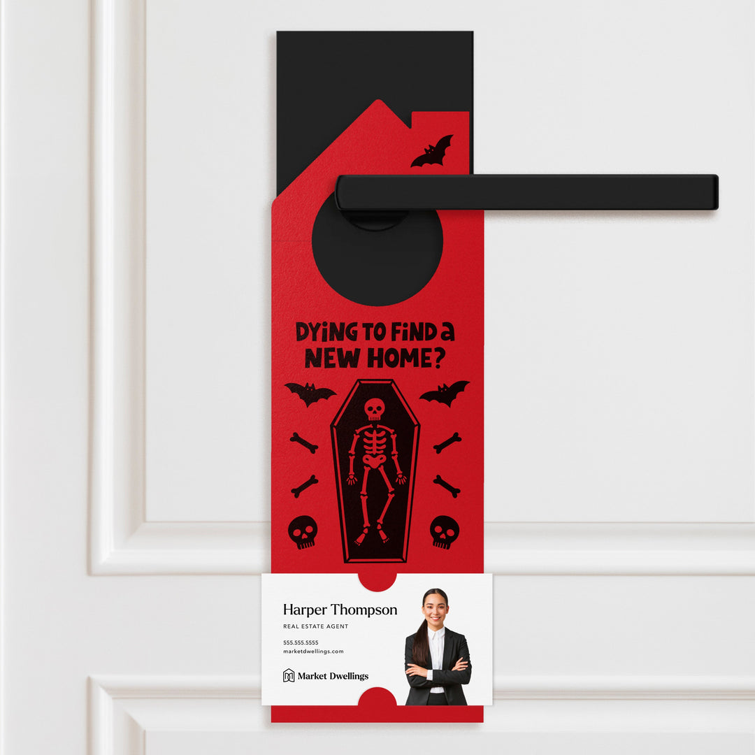 Dying To Find A New Home? Door Hangers Holiday Door Hanger Market Dwellings SCARLET