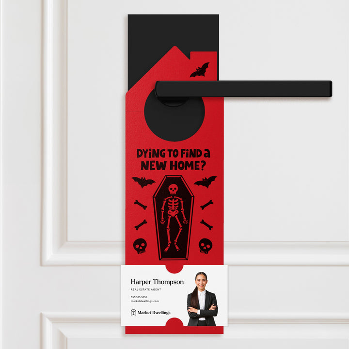 Dying To Find A New Home? Door Hangers Holiday Door Hanger Market Dwellings SCARLET