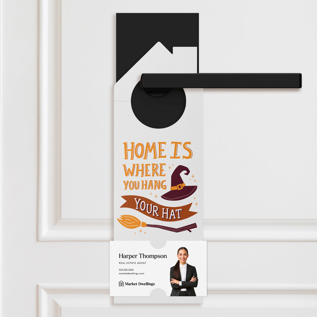 Home Is Where You Hang Your Hat Door Hangers Holiday Door Hanger Market Dwellings