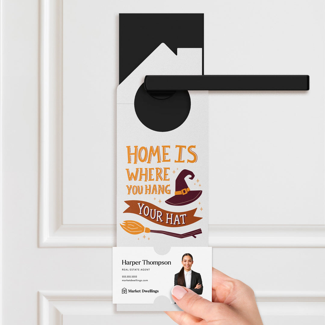 Home Is Where You Hang Your Hat Door Hangers Holiday Door Hanger Market Dwellings