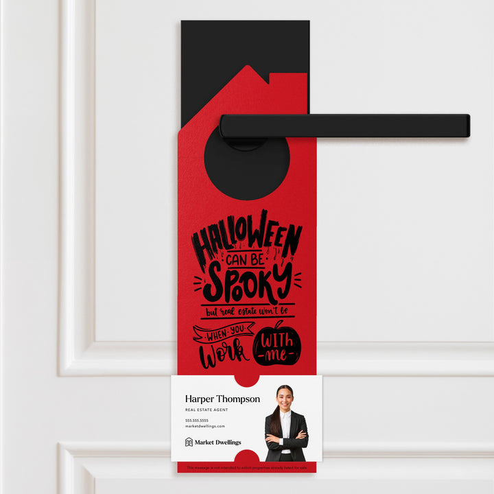 Halloween Can Be Spooky Door Hangers Holiday Door Hanger Market Dwellings SCARLET