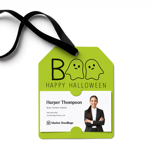 BOO Happy Halloween | Gift Tags Gift Tag Market Dwellings GREEN APPLE 12