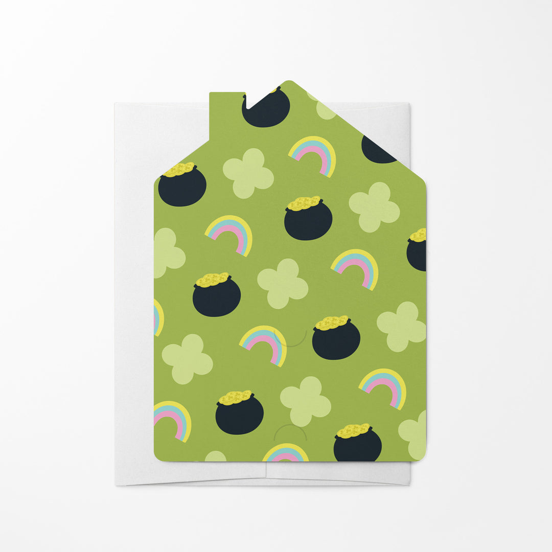 Set of Just March-Ing By To Say Thank You For Being Such Awesome Clients. I'm Lucky To Have You! | St. Patrick's Day Mailers | Envelopes Included | M115-M001 Mailer Market Dwellings