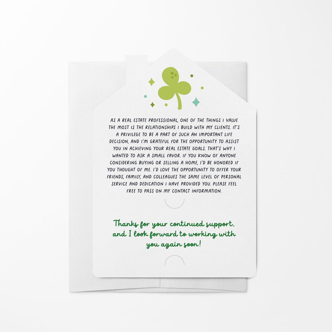 Set of Lucky To Have You & Your Referrals | St. Patrick's Day Mailers | Envelopes Included | M116-M001 Mailer Market Dwellings