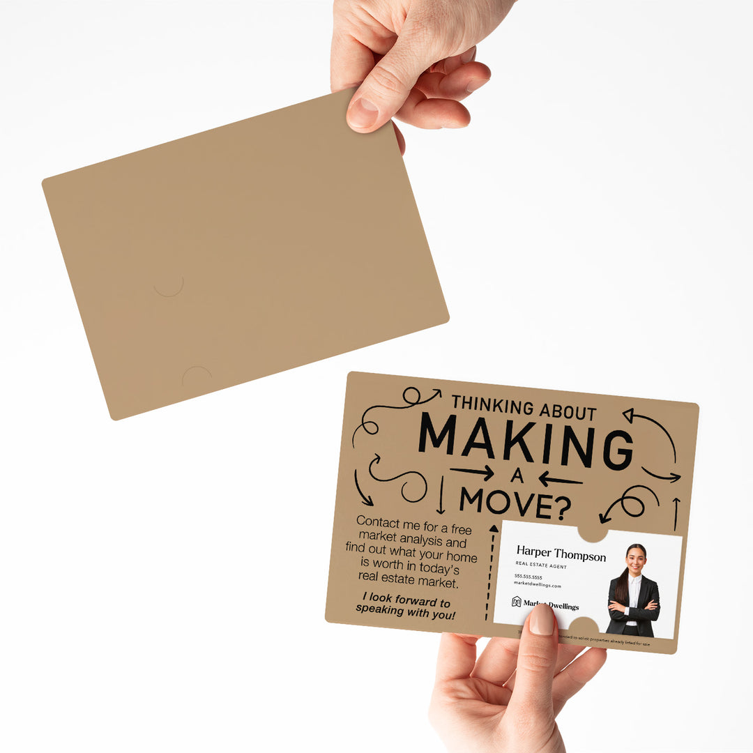 Set of Making a Move Real Estate Mailers | Envelopes Included | M13-M003 Mailer Market Dwellings
