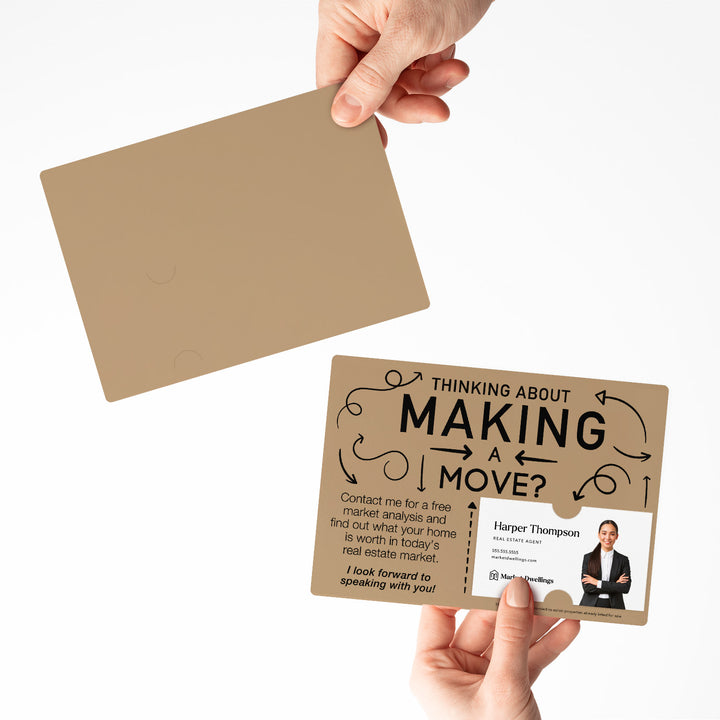 Set of Making a Move Real Estate Mailers | Envelopes Included | M13-M003 Mailer Market Dwellings