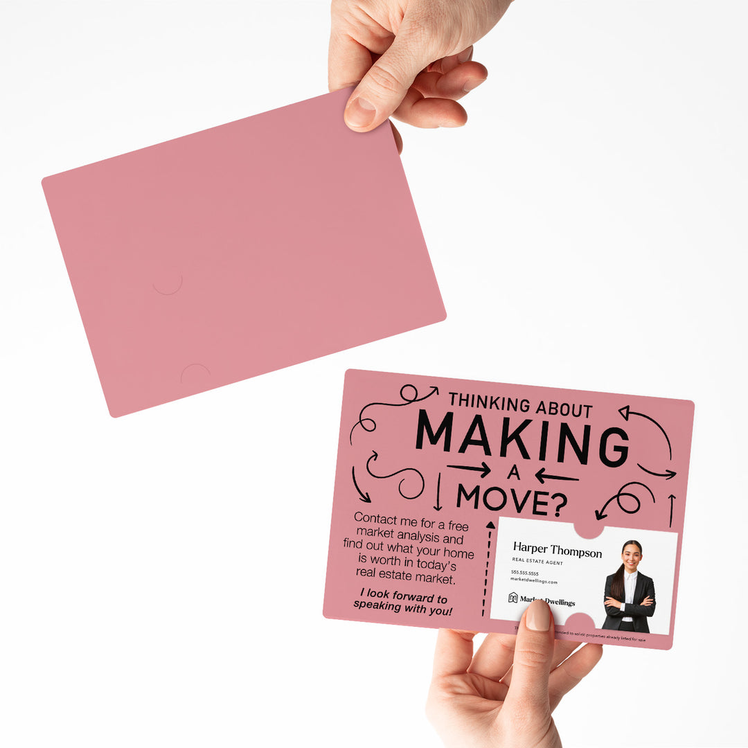Set of Making a Move Real Estate Mailers | Envelopes Included | M13-M003 Mailer Market Dwellings