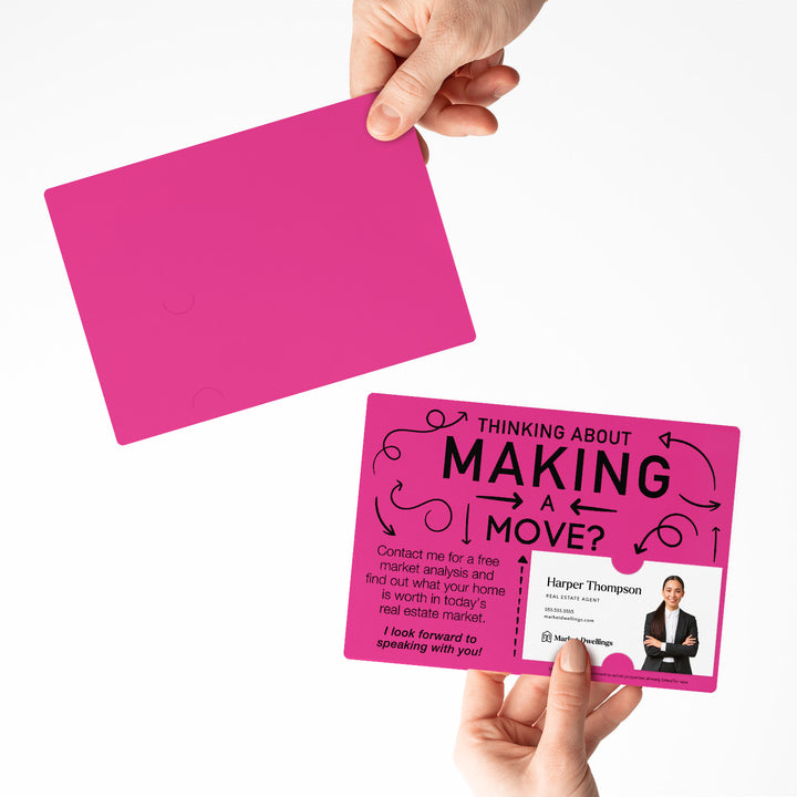 Set of Making a Move Real Estate Mailers | Envelopes Included | M13-M003 Mailer Market Dwellings