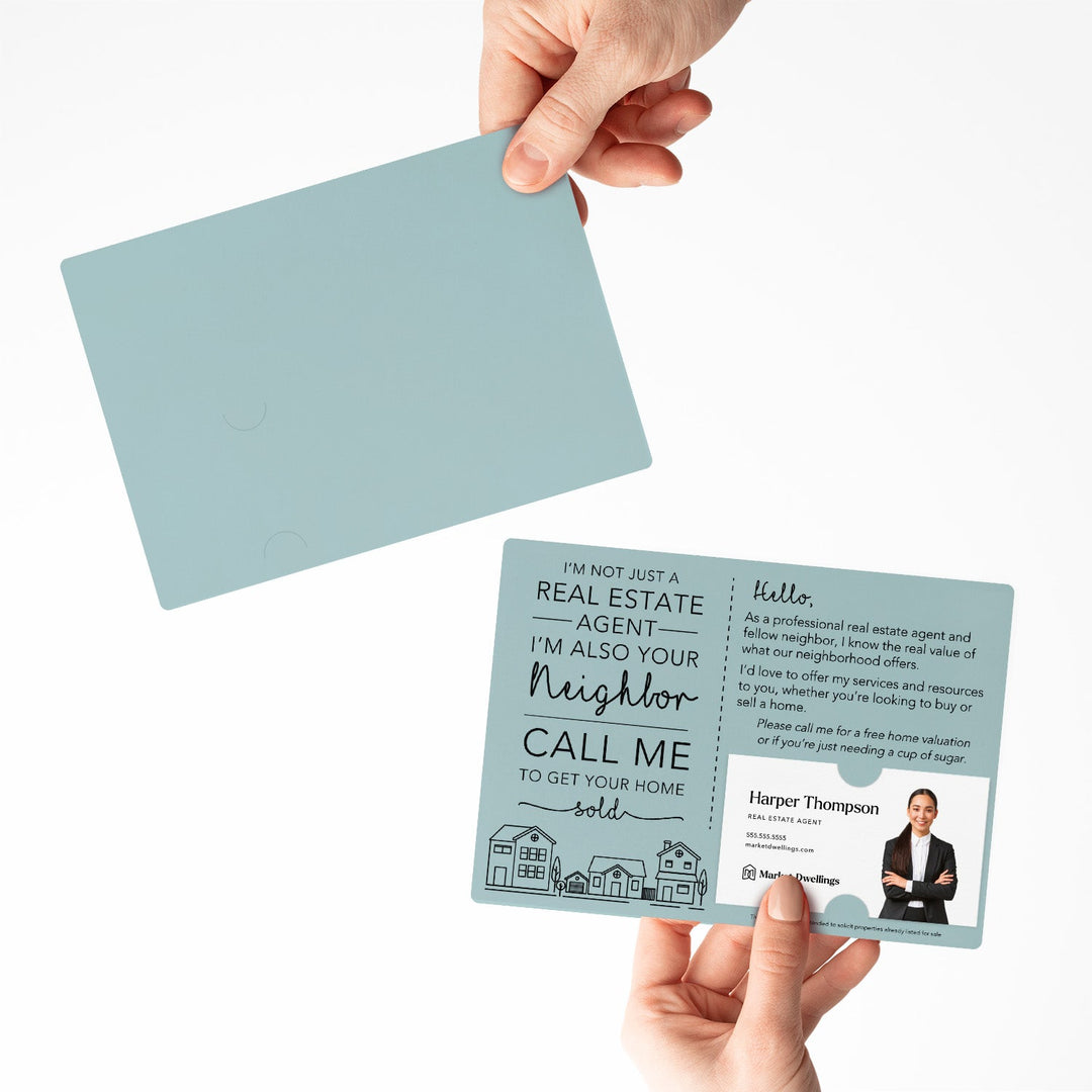 Set of I'm not just a Real Estate Agent, I'm also your Neighbor Mailer | Envelopes Included | M2-M003 Mailer Market Dwellings