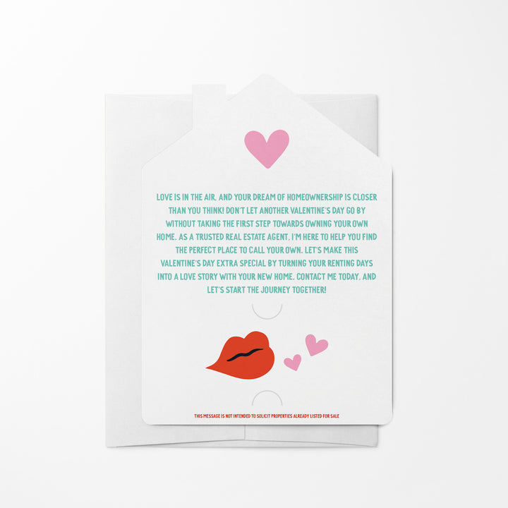 Set of Don't Kiss Away Your Dreams Of Homeownership | Valentine's Day Mailers | Envelopes Included | M246-M001 Mailer Market Dwellings
