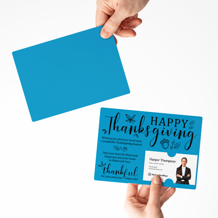 Set of Happy Thanksgiving Fall Mailer | Envelopes Included | M25-M003 Mailer Market Dwellings