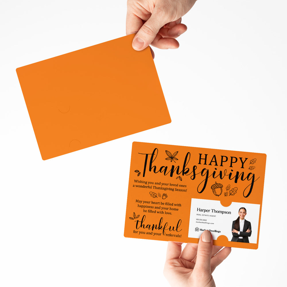 Set of Happy Thanksgiving Fall Mailer | Envelopes Included | M25-M003 Mailer Market Dwellings