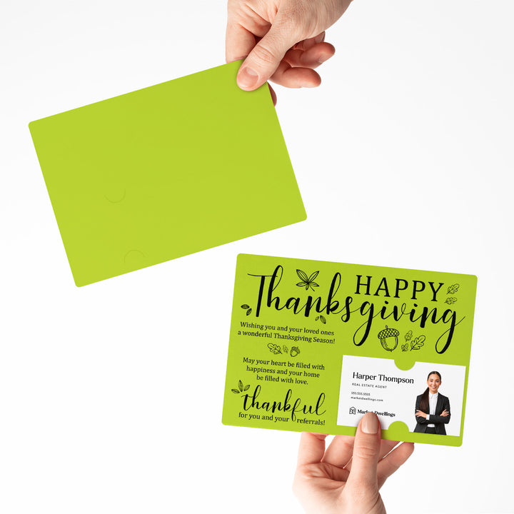 Set of Happy Thanksgiving Fall Mailer | Envelopes Included | M25-M003 Mailer Market Dwellings