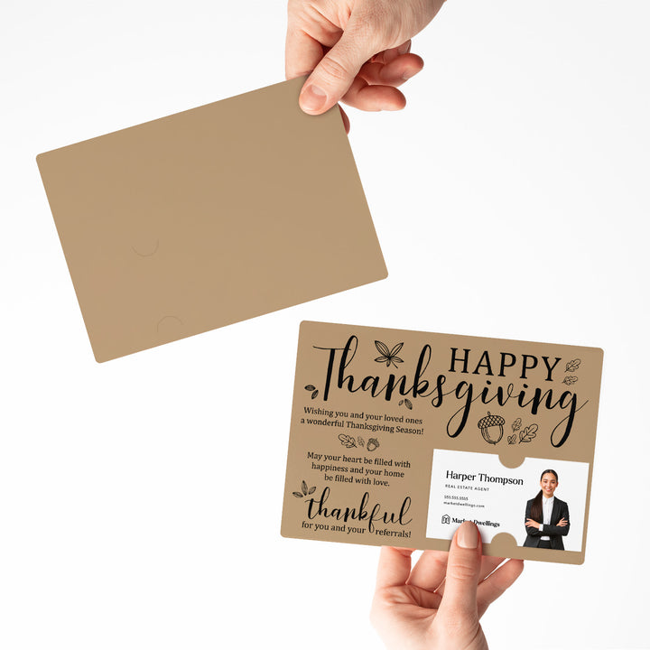 Set of Happy Thanksgiving Fall Mailer | Envelopes Included | M25-M003 Mailer Market Dwellings