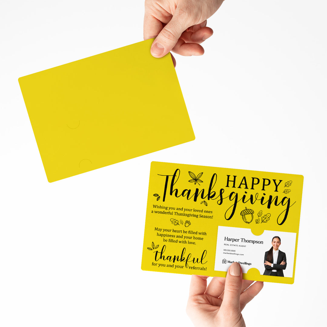 Set of Happy Thanksgiving Fall Mailer | Envelopes Included | M25-M003 Mailer Market Dwellings