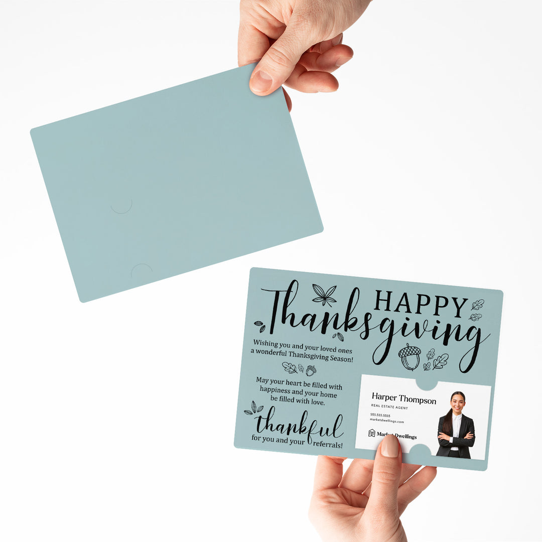 Set of Happy Thanksgiving Fall Mailer | Envelopes Included | M25-M003 Mailer Market Dwellings