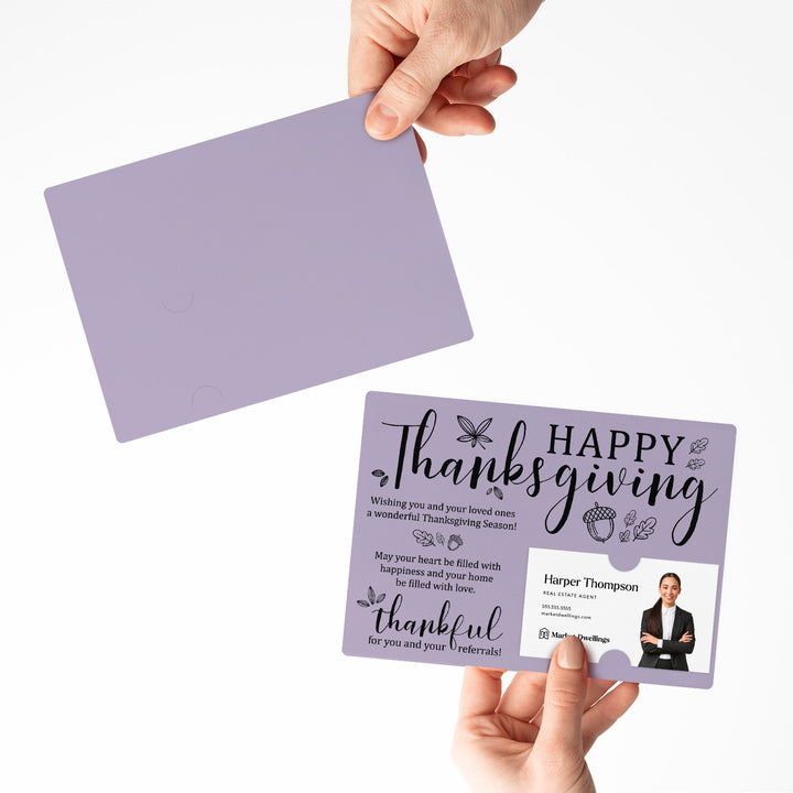 Set of Happy Thanksgiving Fall Mailer | Envelopes Included | M25-M003 Mailer Market Dwellings