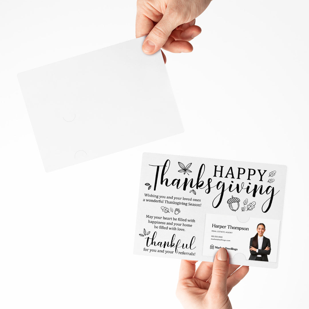 Set of Happy Thanksgiving Fall Mailer | Envelopes Included | M25-M003 Mailer Market Dwellings