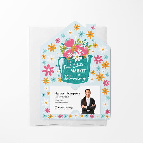 The Real Estate Market Is Blooming | Spring | Real Estate Mailers with Envelopes Mailer Market Dwellings